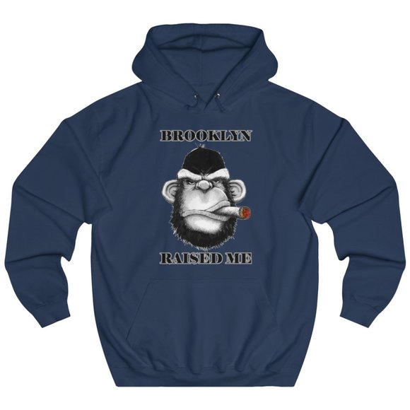 SBC BK Unisex Pullover Navy Hoodie - Picture 1 of 2